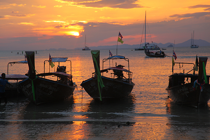 Thailand, Railay, sunset
